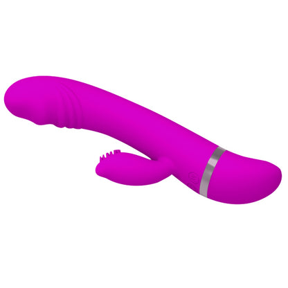 Vibrador de Silicone David com Plug Lateral 19,5 cm x 3,5 cm - Coleção Pretty Love