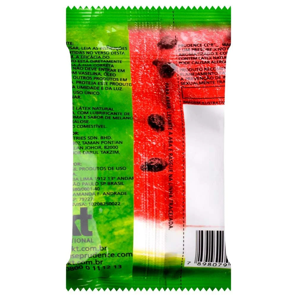 Preservativo Melancia Prudence com 3 Unidades