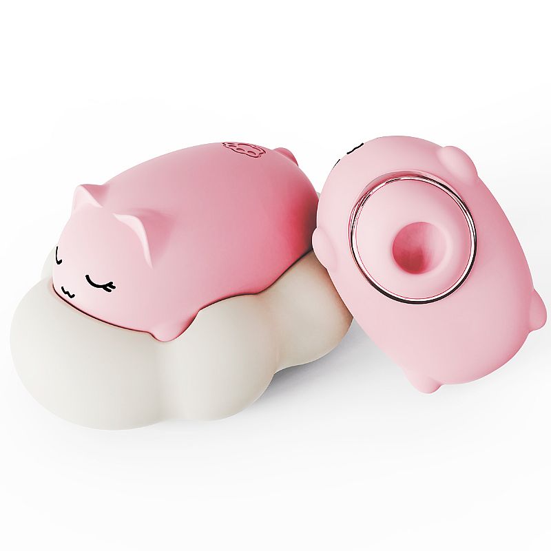 Vibrador de Pulsação - Formato de Gato com Case - À Longa distância - APP