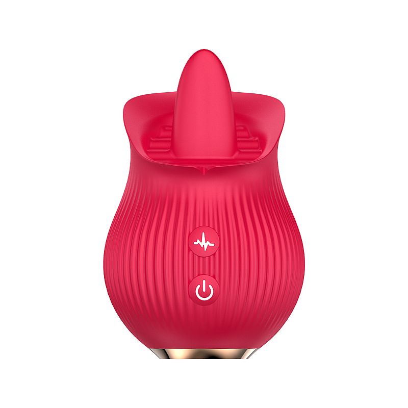 Rosa Estimuladora de Clitóris com Língua Tongue