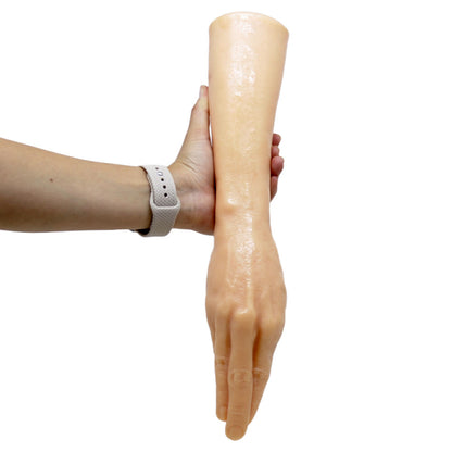 Prótese Realística Mão Antebraço para Fisting em Silicone 38 cm x 7 cm