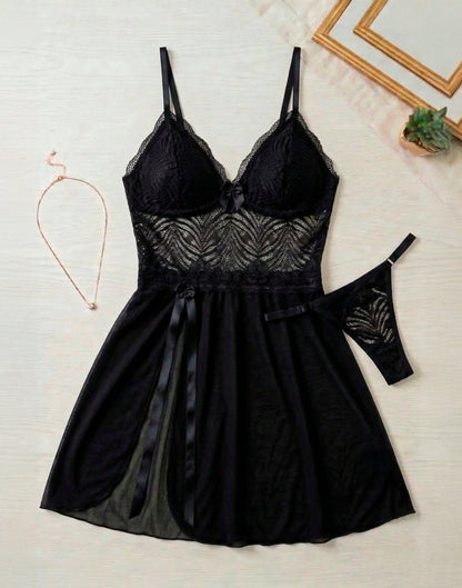 Camisola em Tule com Fenda Annie