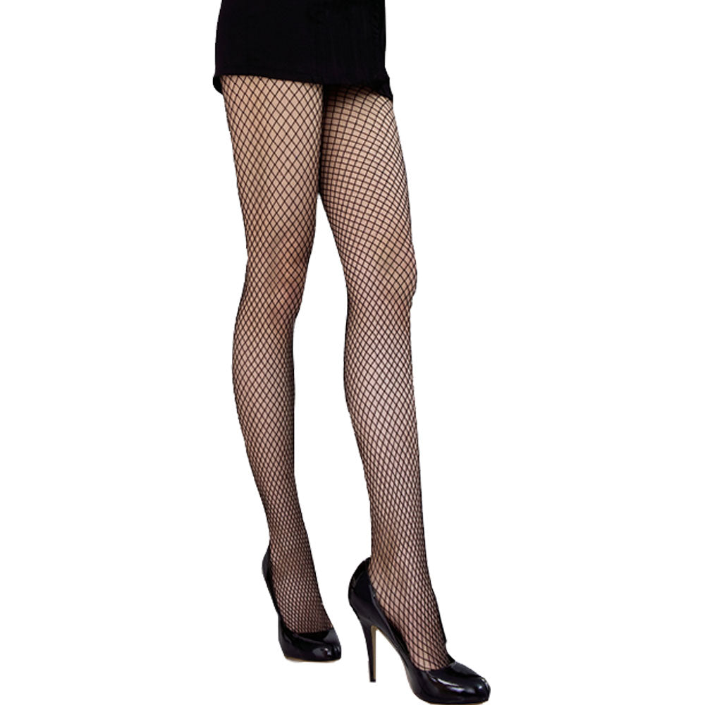 Meia-Calça Preta Arrastão Social - Yaffa Lingerie