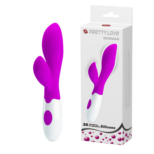 Vibrador Duplo Estimulador clitoriano 20 x 3,5 cm - Pretty Love Newman