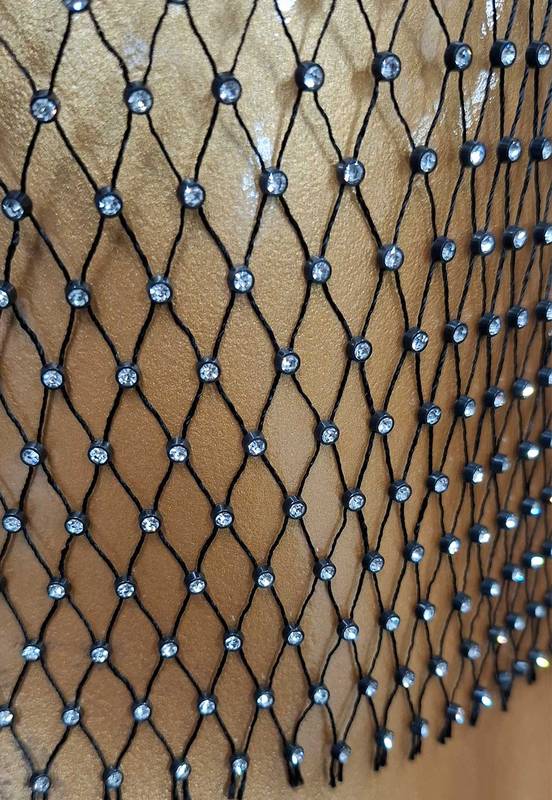 Blusinha de Tela com Strass