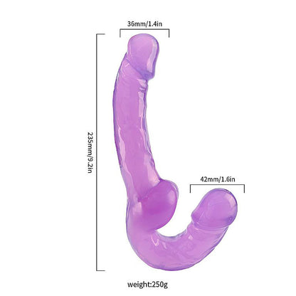 Pênis Duplo Realístico de Silicone para Casais - Big Dildo