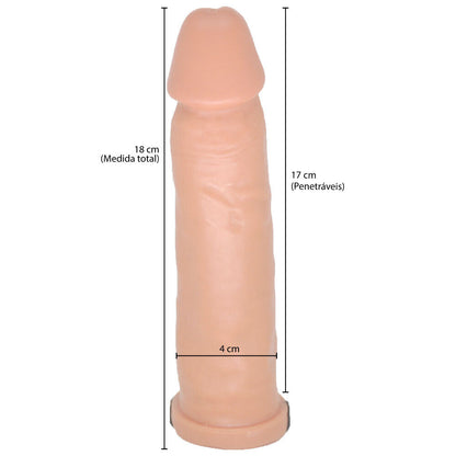 Capa Peniana com Cinta em Silicone Rígido 18 x 4 cm