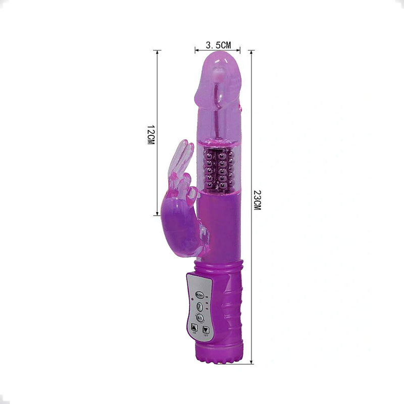 Vibrador Rotativo Liso - 7 Vibrações com Rotação 360 - Recarregável