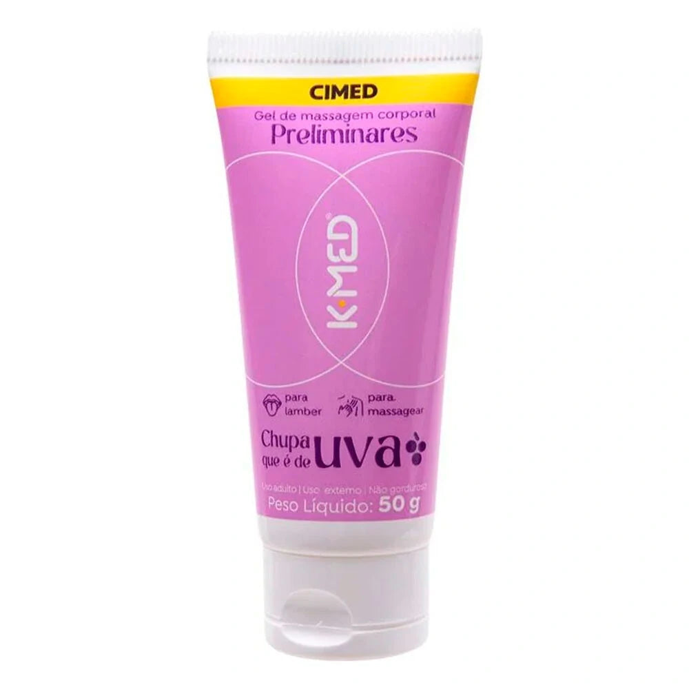Gel de Massagem Beijável Preliminares - Chupa que é de Uva 50g