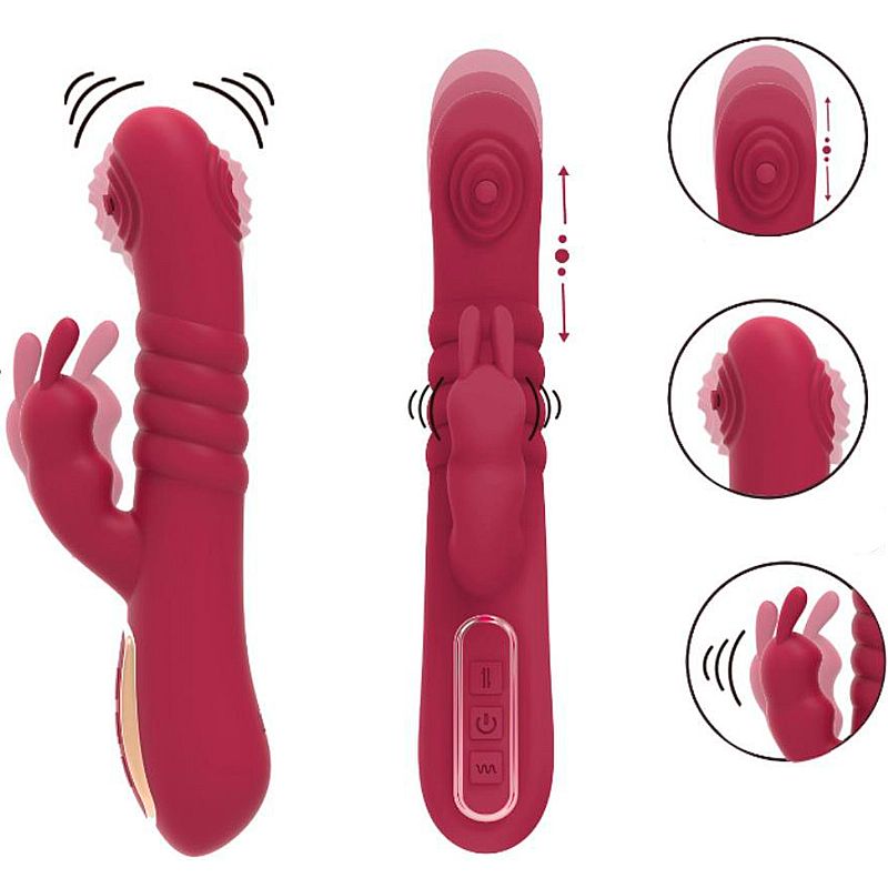 Vibrador de Ponto G e Clitóris com Tapping / Vai e Vem - SI
