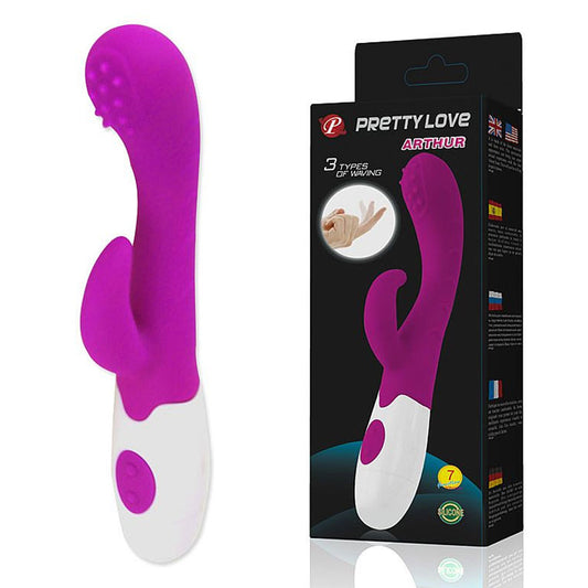 Vibrador Pretty Love Arthur com Estimulador de Ponto G 20 cm x 3 cm