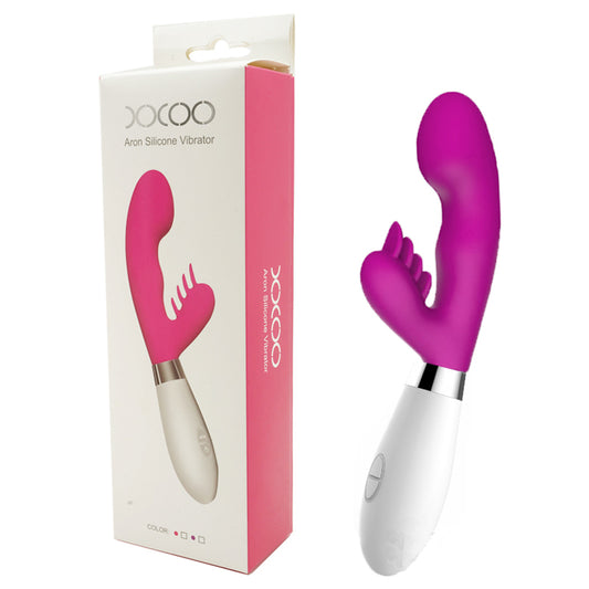 Vibrador Duplo Escalonado Aron com 10 Velocidades 21 cm x 4,3 cm