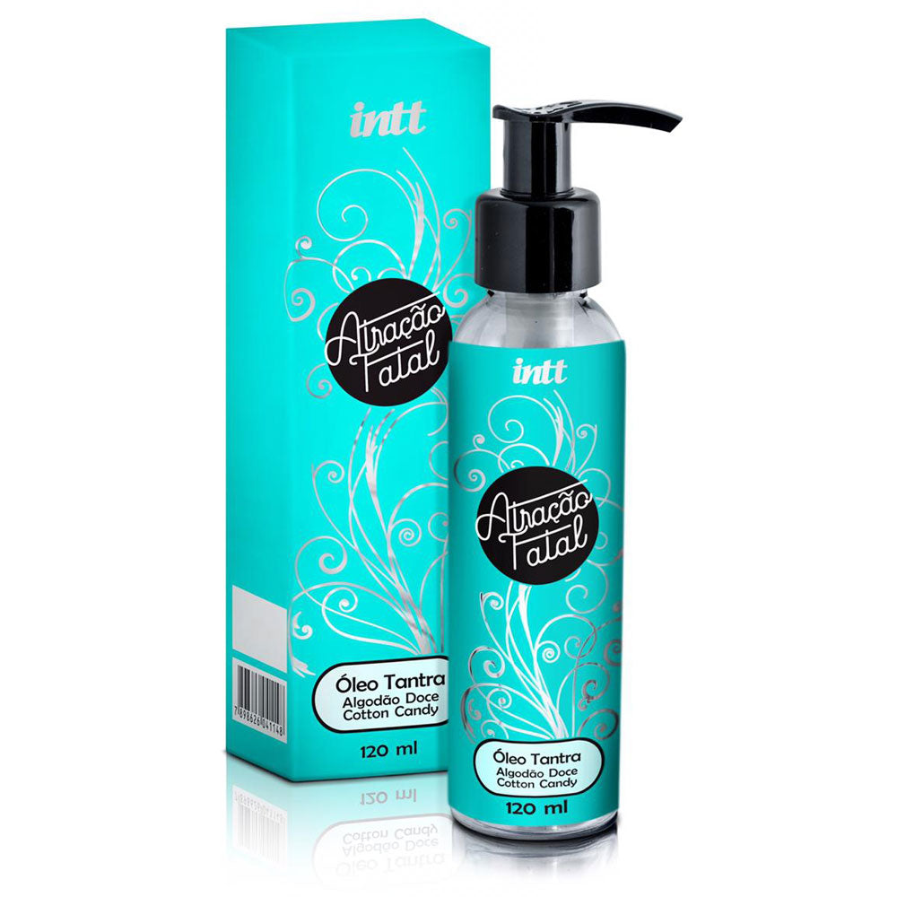 Óleo de Massagem Tantra de Algodão Doce - Atração Fatal 120ml