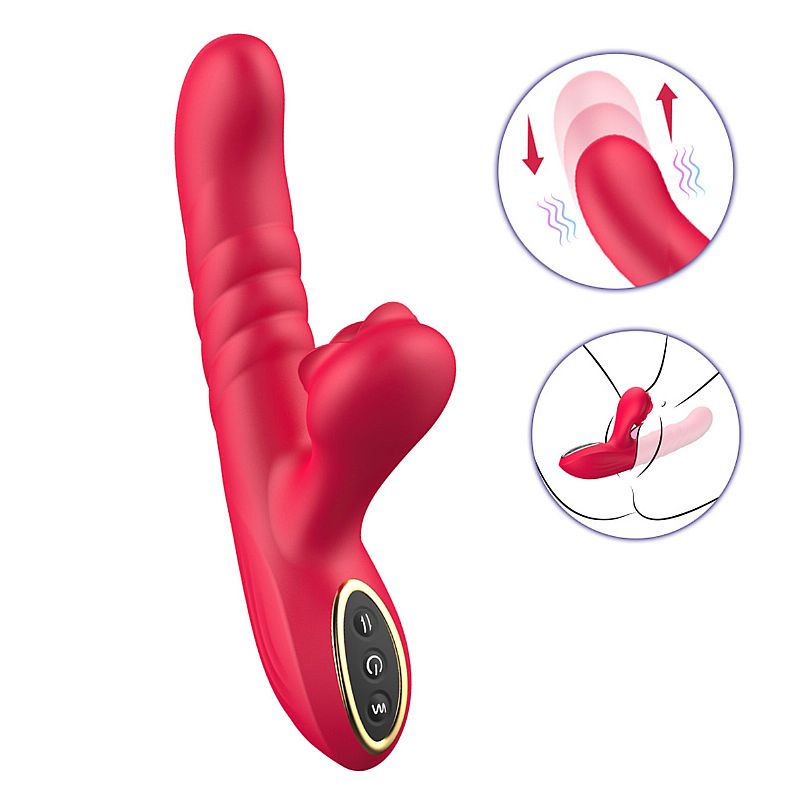Vibrador de Ponto G e clitóris com Pulsação / Vai e vem - SI