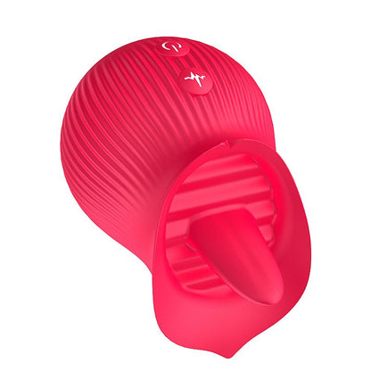 Rosa Estimuladora de Clitóris com Língua Tongue