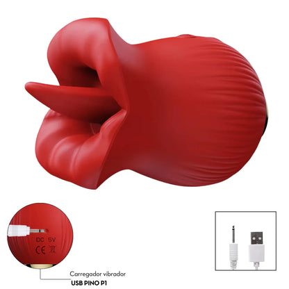 Estimulador em formato de boca