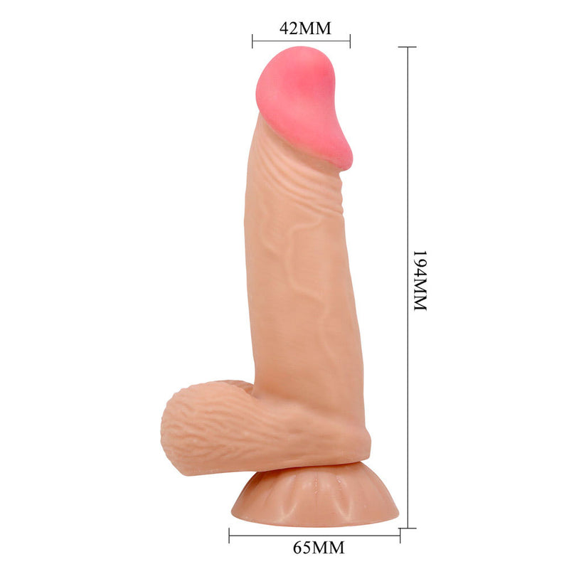 Pênis de Silicone Ultra Real Tecnologia Sliding Skin e Ventosa