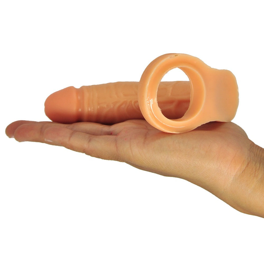 Anel Companheiro Modelo Longo com Vibrador 17 cm x 3 cm