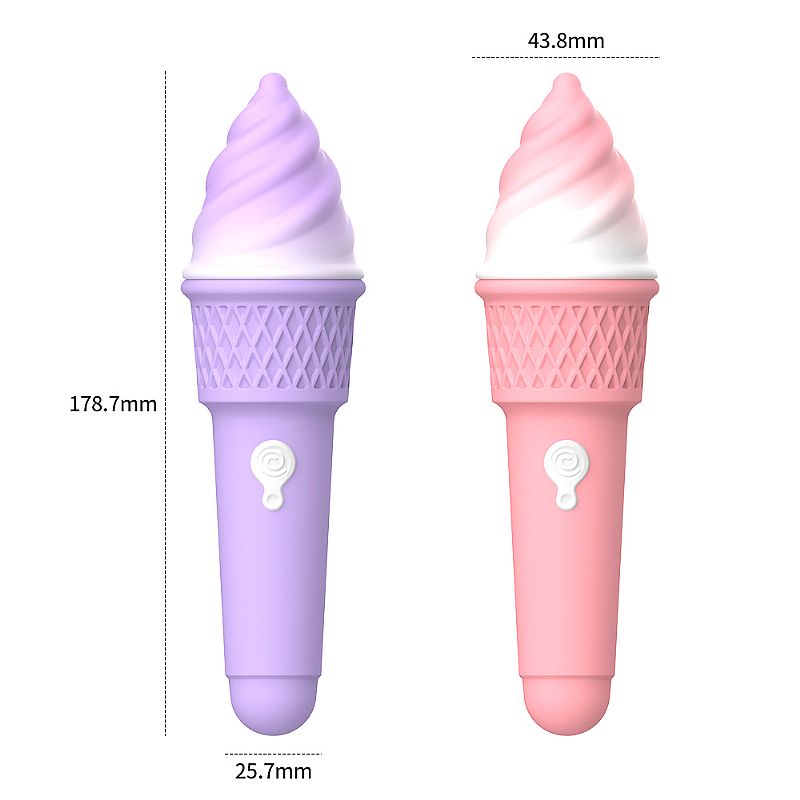 Vibrador de Clitóris - Formato de Sorvete - SI