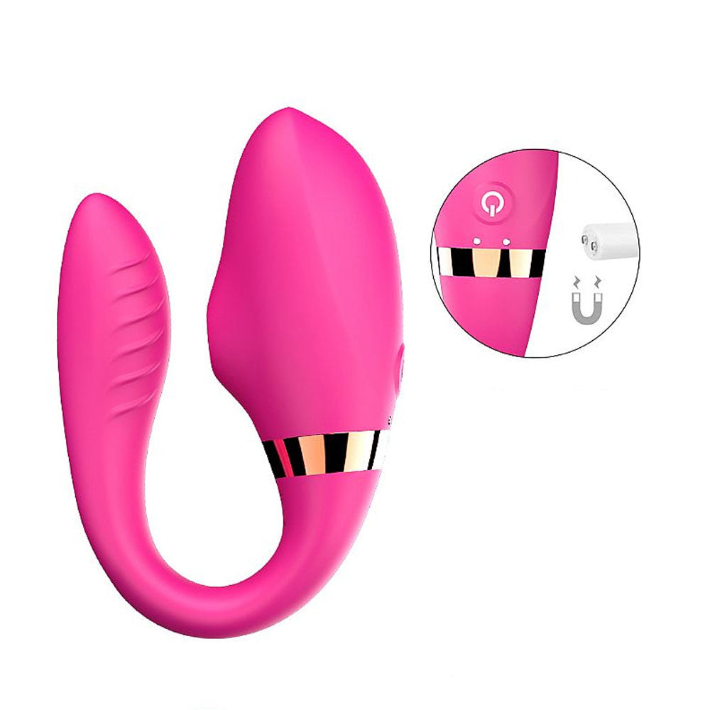 Vibrador de Casal com Pulsação Dibe II com 7 Modos de Vibração