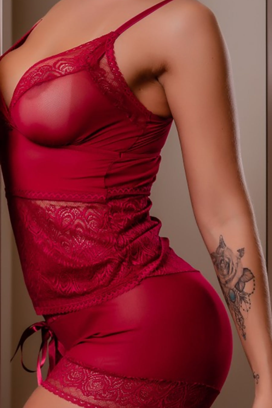 Short Doll Super Sensual em Tule Liso