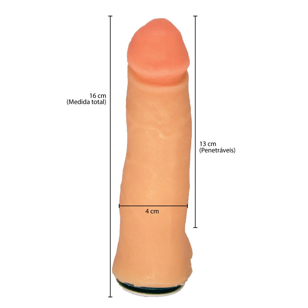 Cinta Peniana com Pênis em Cyberskin  16 cm x 4 cm