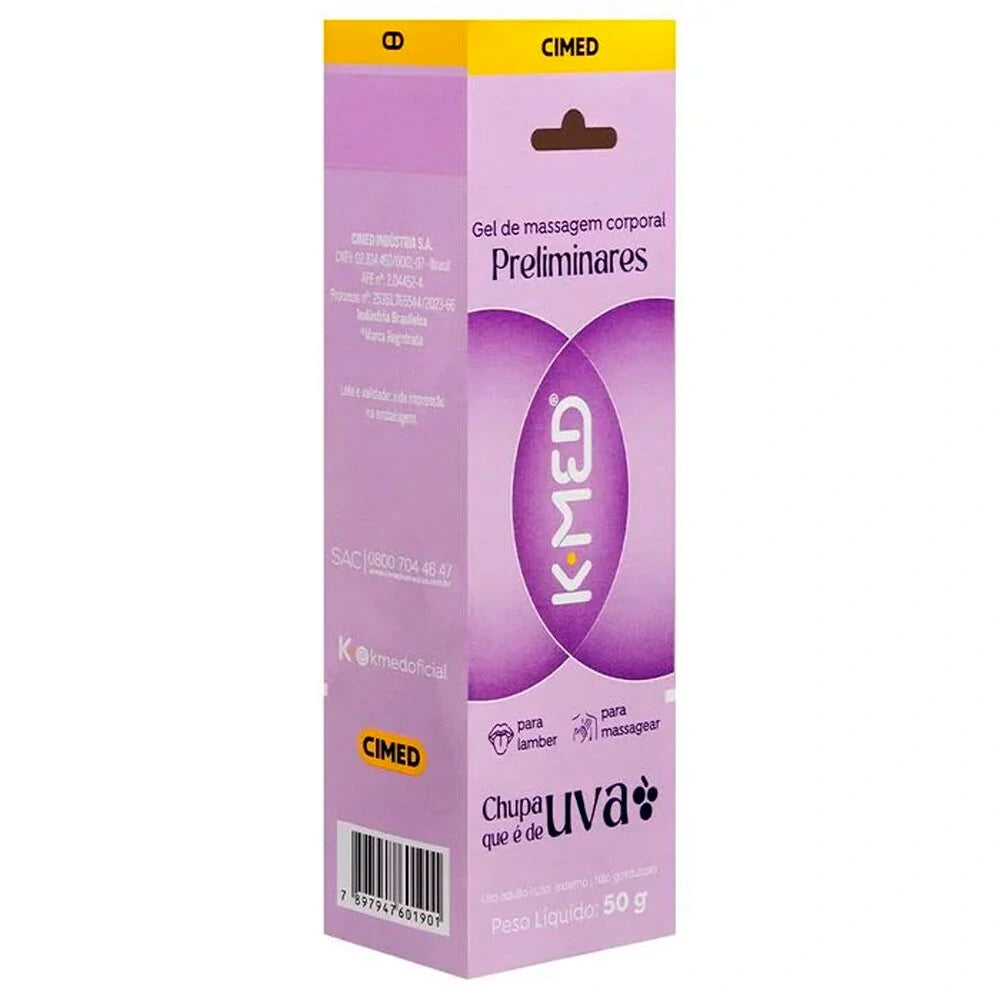 Gel de Massagem Beijável Preliminares - Chupa que é de Uva 50g