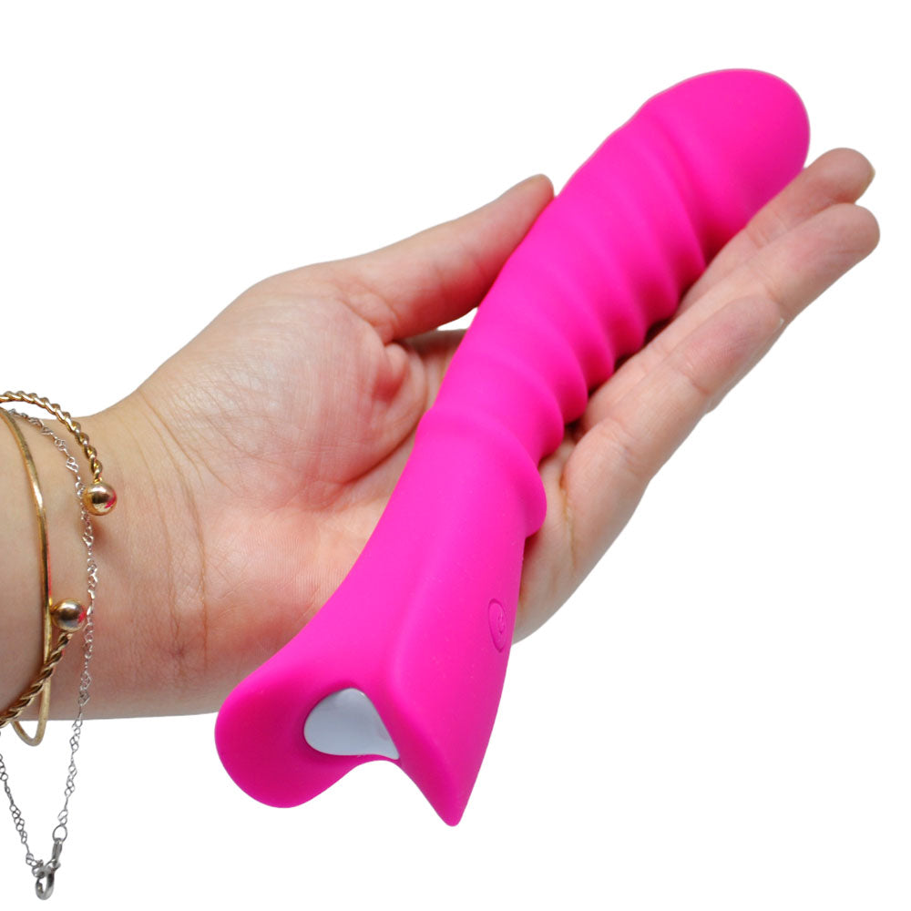Penetrador Vibratório em Silicone Aveludado Recarregável 20 cm x 3,5 cm