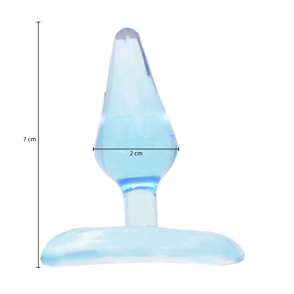 Mini Plug Anal Translúcido 7 cm - Black Cherry