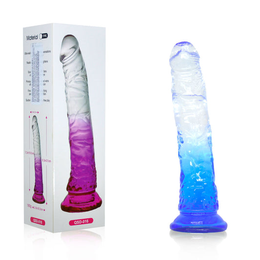 Prótese Peniana Silicone Transparente com Ventosa