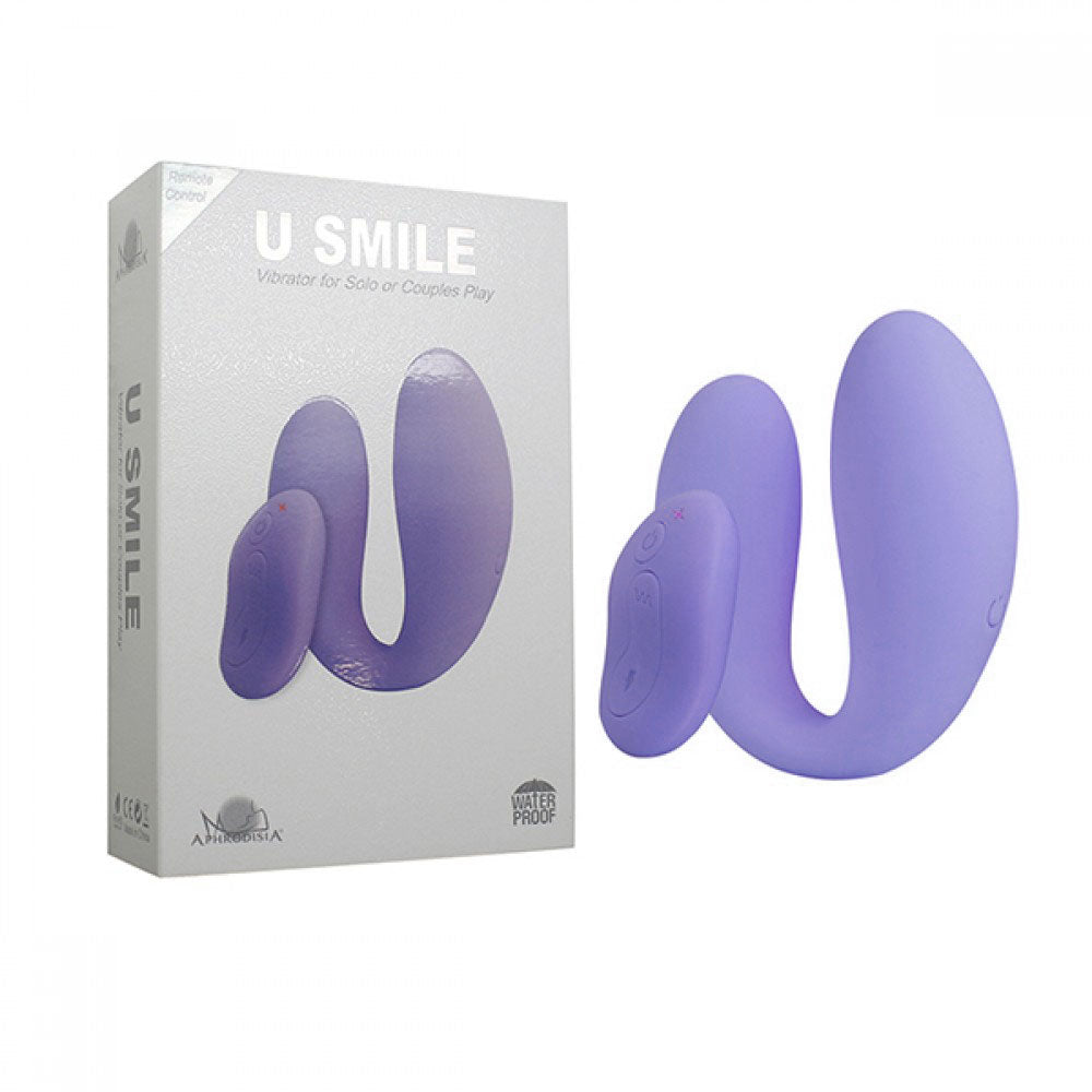Vibrador de Casal Wireless com 10 Modos de Vibração 14,8 cm x 3 cm - U Smile Aphrodisia