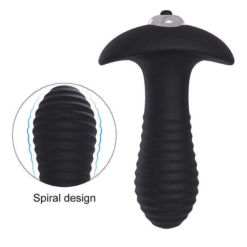 Plug Anal com Vibro Spiral- S-Hande