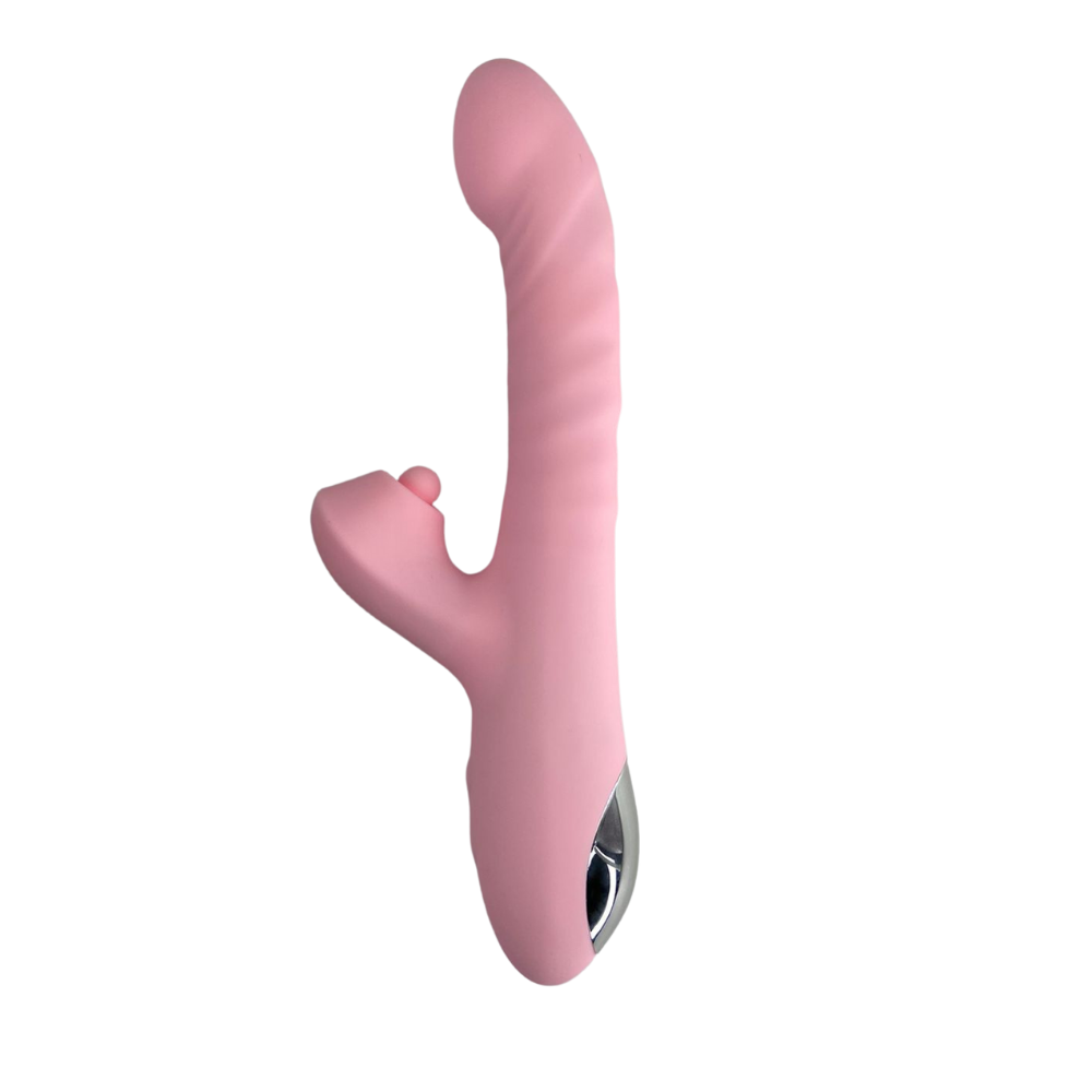 Vibrador ponto G com estimulador clitoriano