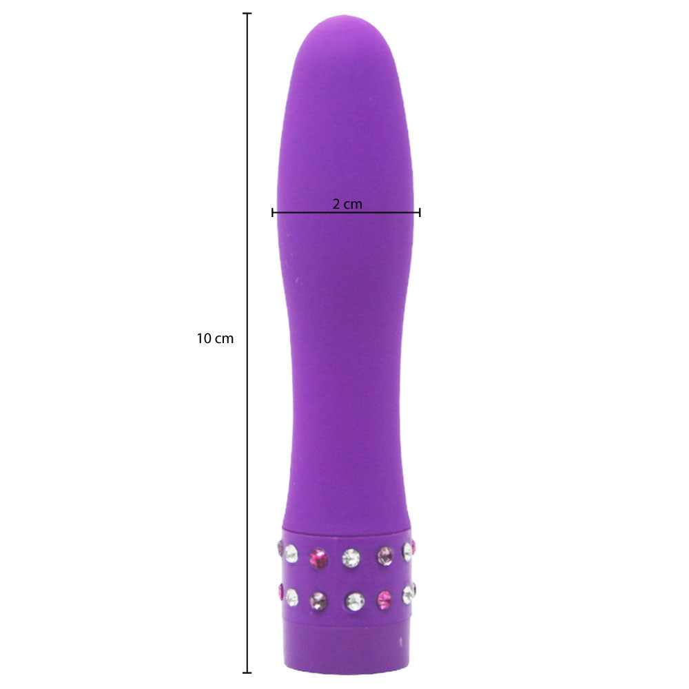 Mini Vibrador Portátil com Toque Aveludado - Diamond