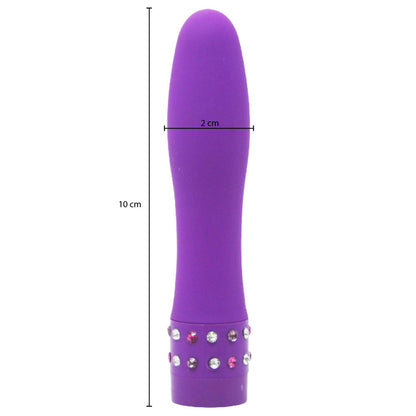 Mini Vibrador Portátil com Toque Aveludado - Diamond
