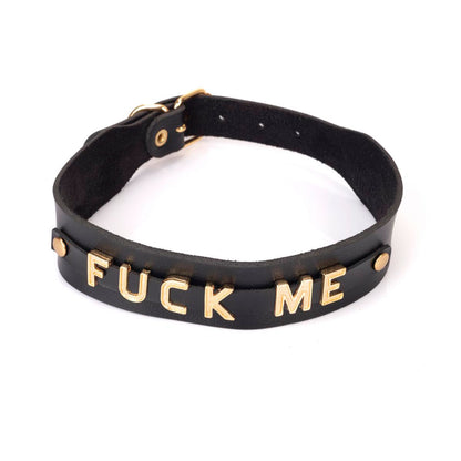 Gargantilha Luxuosa Fuck Me Dourado