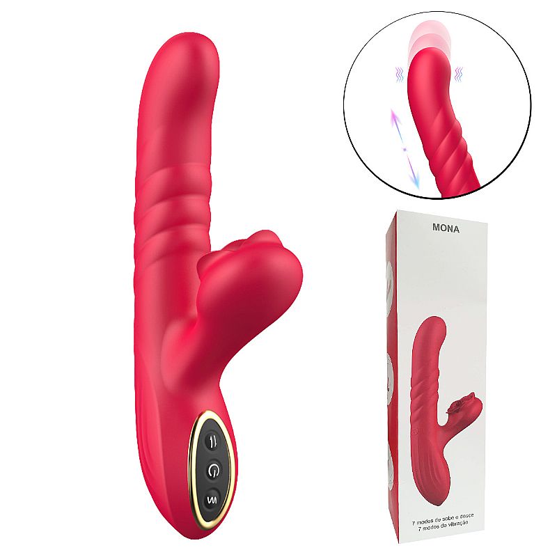 Vibrador de Ponto G e clitóris com Pulsação / Vai e vem - SI