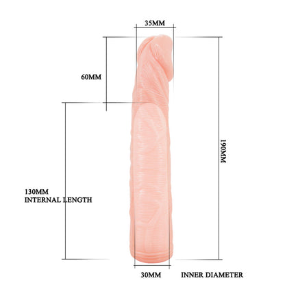 Capa Peniana com Extensor de 6 cm e Veias Salientes