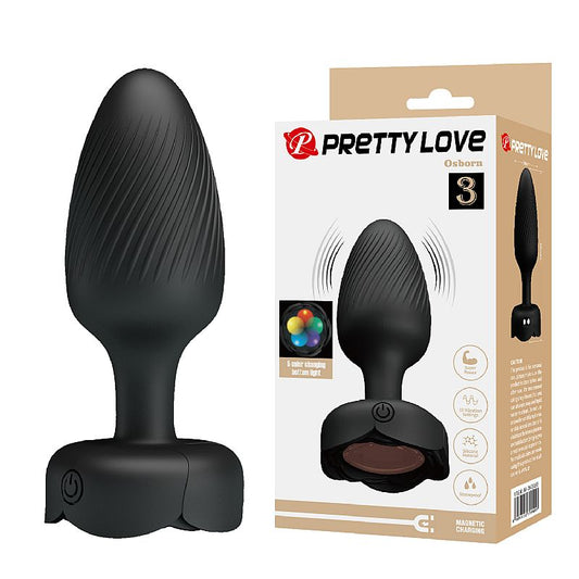 Plug Anal com Vibro / Luz de Led - Osborn