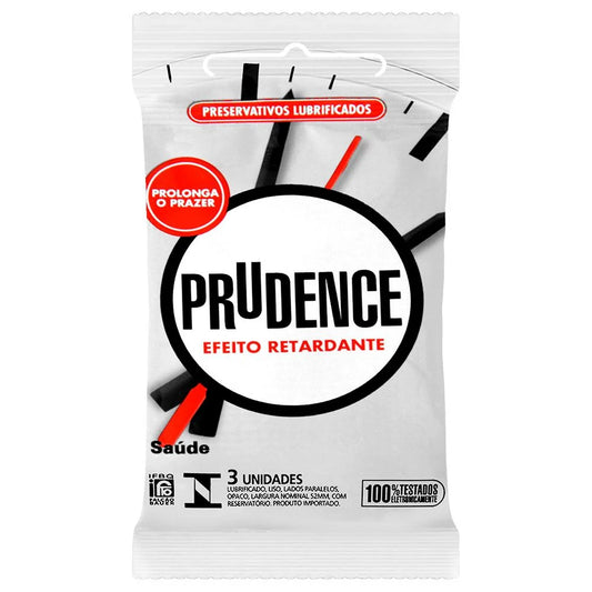 Preservativo Efeito Retardante Prudence com 3 Unidades