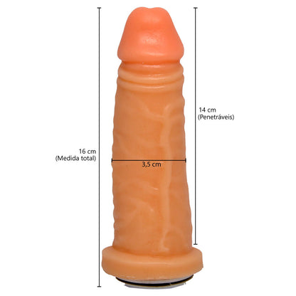 Cinta Peniana Byron Steed com Vértebras em Cyberskin 16 cm x 3,5 cm