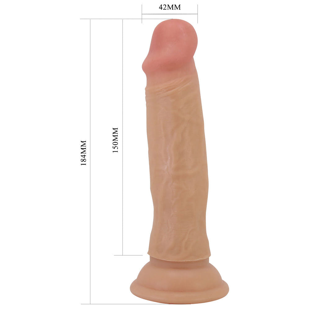 Pênis Super Sliding Skin Realista com Ventosa - Pretty Love Quentin