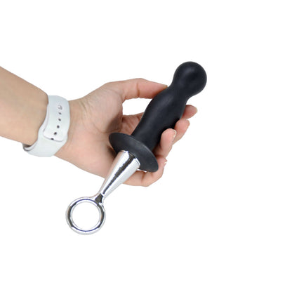 Butt Plug de Próstata com Alça de Metal