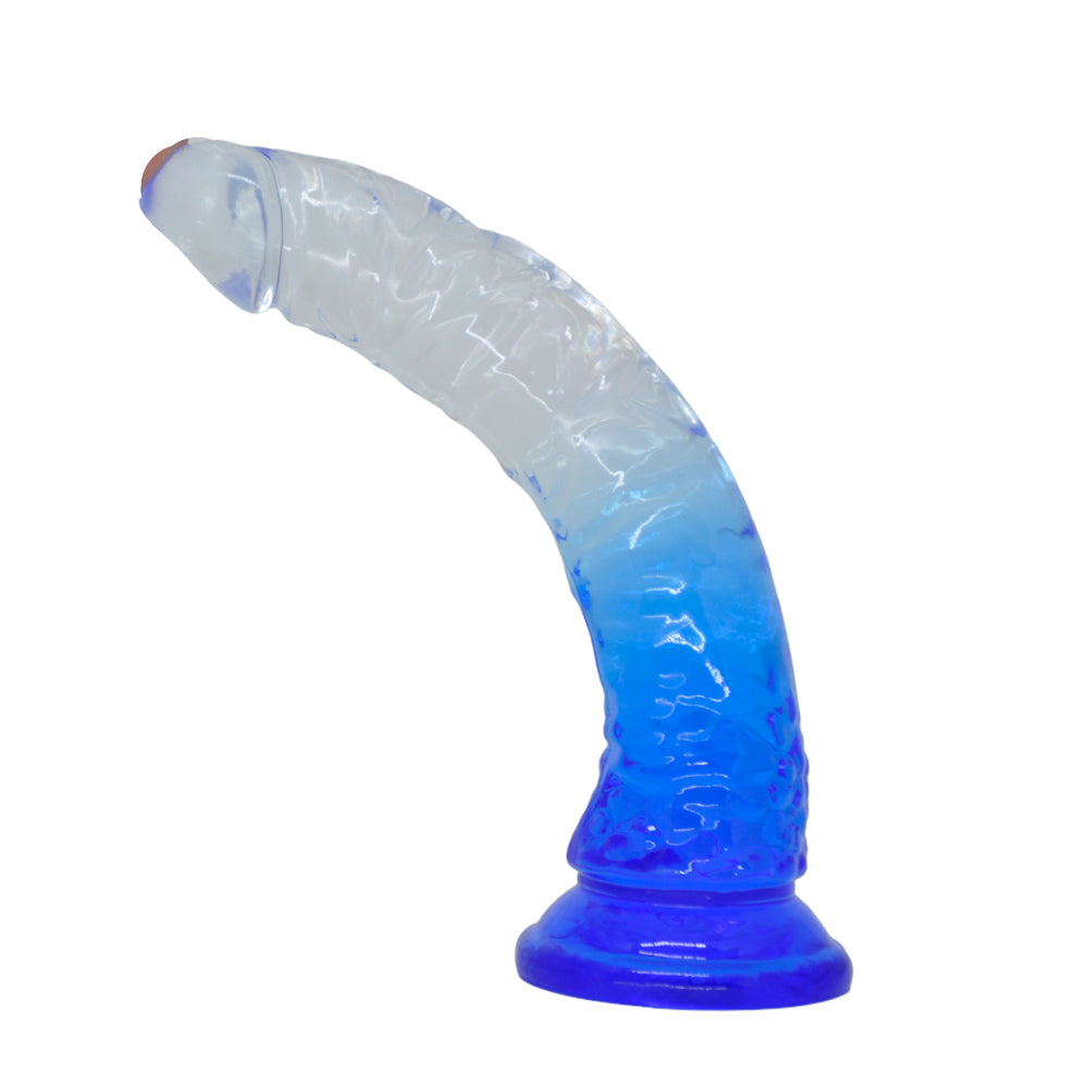Prótese Peniana Silicone Transparente com Ventosa