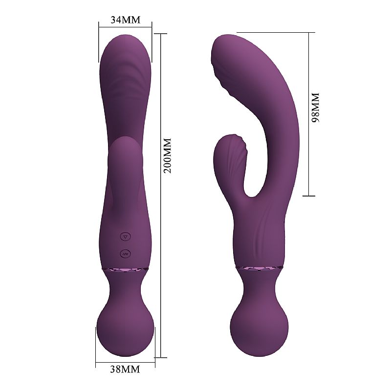 Vibrador de Ponto G e Clitóris com 3 Motores - All Rounder