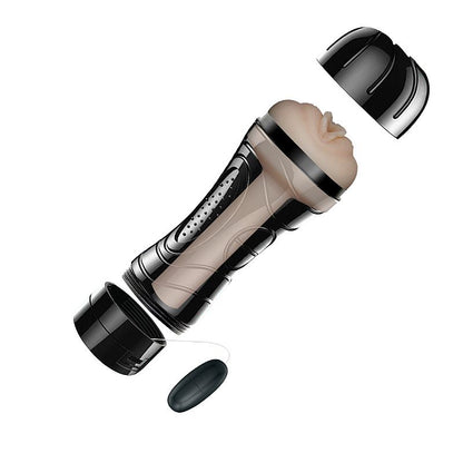 Masturbador Vagina em Cyberskin com Vibrador - Mini Lanterna 20,4 x 7,8cm