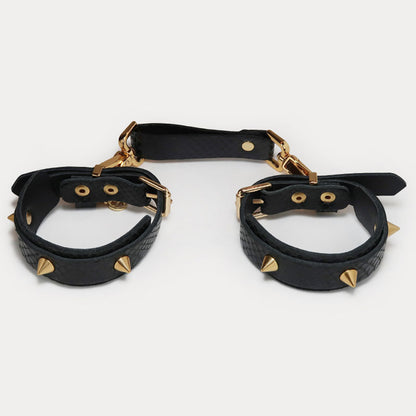 Algema Ajustável Athena Couro com Metal - Coleção Sado-Maso Secret Play