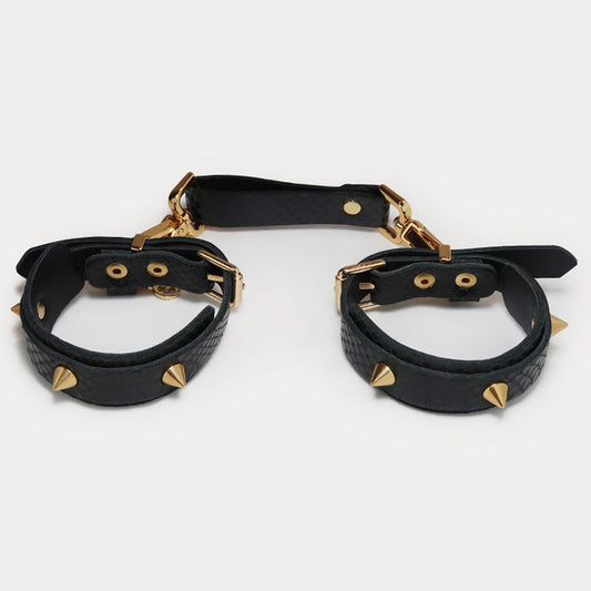 Algema Ajustável Athena Couro com Metal - Coleção Sado-Maso Secret Play