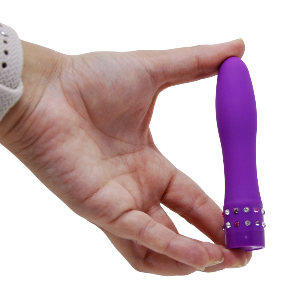 Mini Vibrador Portátil com Toque Aveludado - Diamond