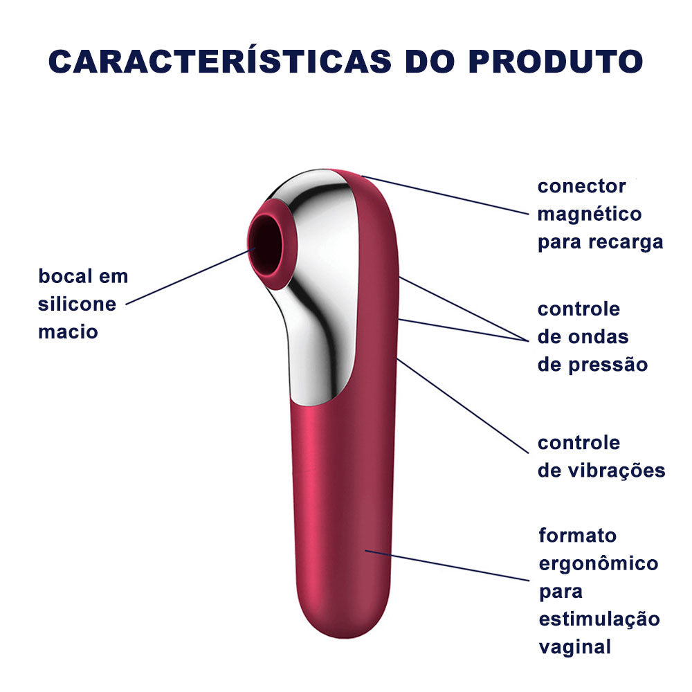 Vibrador Estimulador Clitoriano Satisfyer Dual Love Pink